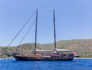 Alquiler de goletas de lujo PRINCESS KARIA II navegando en Grecia y Turquía con Contact Yachts