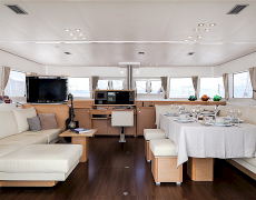 Luxury catamaran yacht NOVA for rent in Turkey and Greece with Contact Yachts