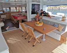 Luxury catamaran yacht NOVA for rent in Turkey and Greece with Contact Yachts