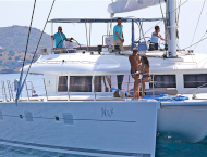 Luxury catamaran yacht NOVA for rent in Turkey and Greece with Contact Yachts