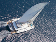 Luxury catamaran yacht NOVA for rent in Turkey and Greece with Contact Yachts