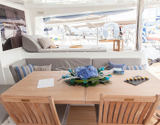 Luxury catamaran yacht NOVA for rent in Turkey and Greece with Contact Yachts