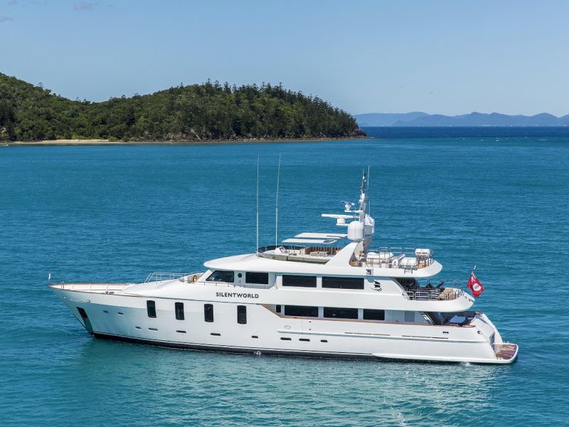 Luxury charter yacht SILENTWORLD offered for cruise in Australia and Pacific islandsby yachting agency Contact Yachts Australia