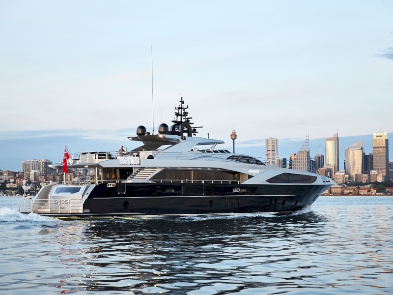 Luxury charter yacht GHOST II offered for cruise in Australia and Pacific islands by yachting agency Contact Yachts Australia