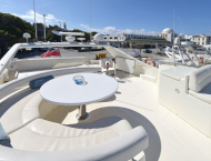 Beautiful Ferretti model yacht MARY for rent in Greece and Turkey with Contact Yachts