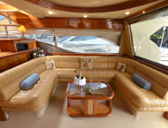 Beautiful Ferretti model yacht MARY for rent in Greece and Turkey with Contact Yachts