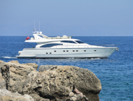 Beautiful Ferretti model yacht MARY for rent in Greece and Turkey with Contact Yachts