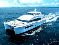 Luxury catamaran yacht SEAGLASS 74 cruising in Caribbean with Contact Yachts